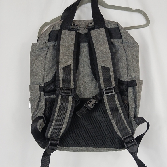 TEBEL Large Capacity Baby Diaper Bag Backpack Multi-Functional Gray - Picture 3 of 14